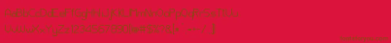 Lisätietoja JdNeos-fontista JdNeos-fontti – ruskeat fontit punaisella taustalla
