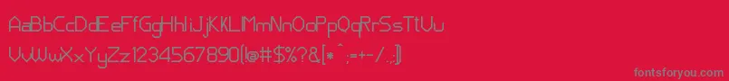 JdNeos Font – Gray Fonts on Red Background