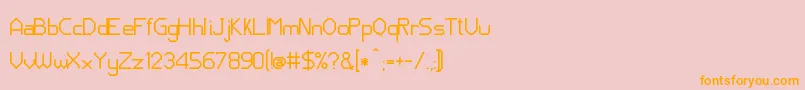 JdNeos Font – Orange Fonts on Pink Background