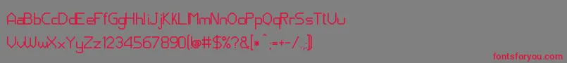 JdNeos Font – Red Fonts on Gray Background