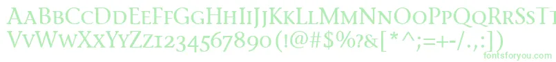 StoneInfScItcTtMedium Font – Green Fonts on White Background