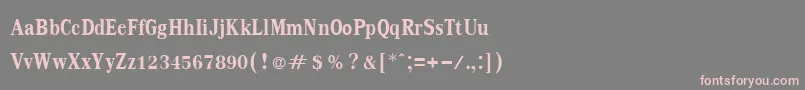 fuente KodchiangupcBold – Fuentes Rosadas Sobre Fondo Gris