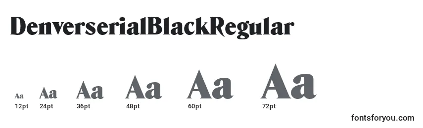 DenverserialBlackRegular Font Sizes