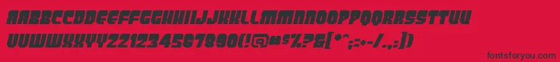 PanicbuttonbbItalic Font – Black Fonts on Red Background