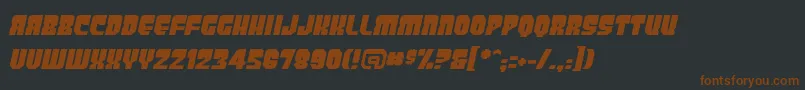 PanicbuttonbbItalic Font – Brown Fonts on Black Background