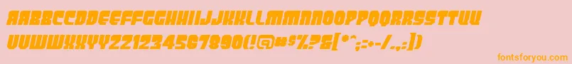 PanicbuttonbbItalic Font – Orange Fonts on Pink Background