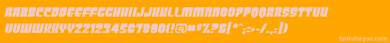 PanicbuttonbbItalic Font – Pink Fonts on Orange Background