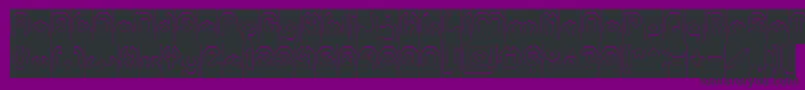 BizzareHollowInverse Font – Black Fonts on Purple Background