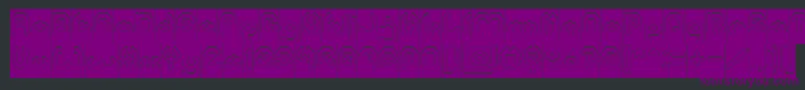 BizzareHollowInverse Font – Purple Fonts on Black Background