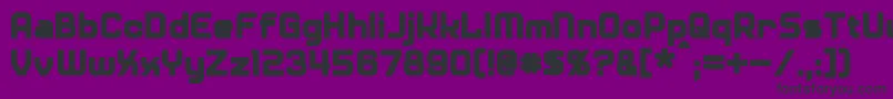 DinerBold Font – Black Fonts on Purple Background