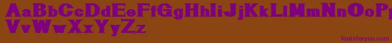 Geometricserif Font – Purple Fonts on Brown Background