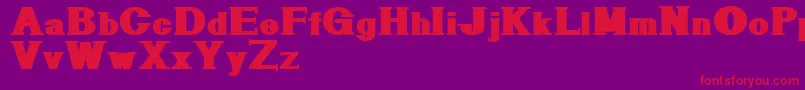 Geometricserif Font – Red Fonts on Purple Background