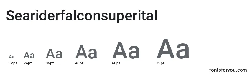 Размеры шрифта Seariderfalconsuperital