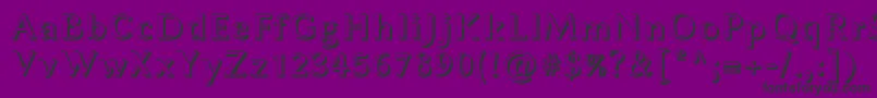 フォントLinbiolinumAwb – 紫の背景に黒い文字