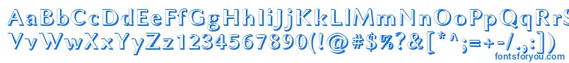 LinbiolinumAwb Font – Blue Fonts on White Background