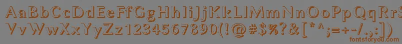 LinbiolinumAwb Font – Brown Fonts on Gray Background