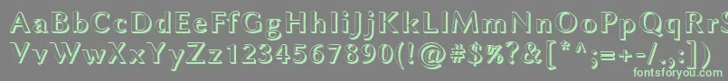 LinbiolinumAwb Font – Green Fonts on Gray Background