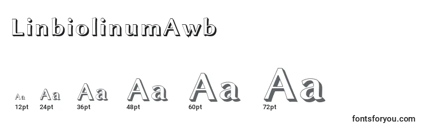 LinbiolinumAwb Font Sizes