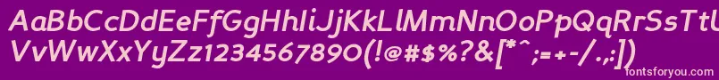 Persanbi Font – Pink Fonts on Purple Background