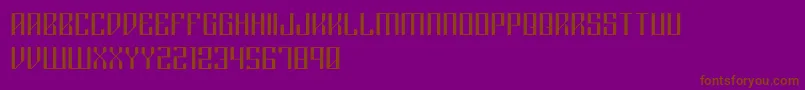 Rigormortislight Font – Brown Fonts on Purple Background