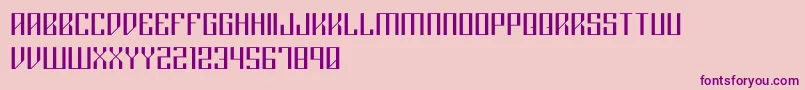 Rigormortislight Font – Purple Fonts on Pink Background