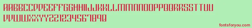 Rigormortislight Font – Red Fonts on Green Background