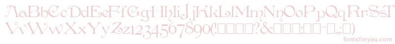 Penshurst Font – Pink Fonts on White Background