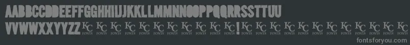 Mediablackoutdemo Font – Gray Fonts on Black Background