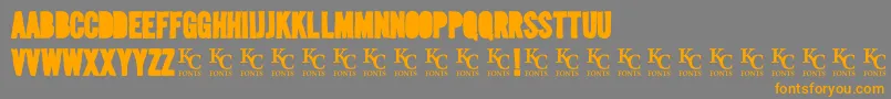 Mediablackoutdemo Font – Orange Fonts on Gray Background