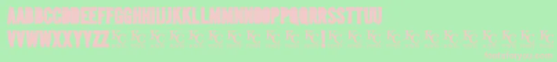 Шрифт Mediablackoutdemo – розовые шрифты на зелёном фоне
