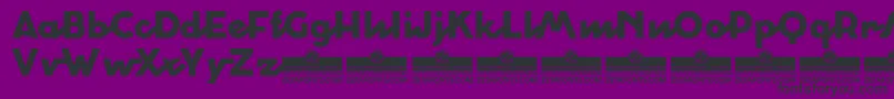 CocosignumcorsivoitalicoHvTrial-Schriftart – Schwarze Schriften auf violettem Hintergrund