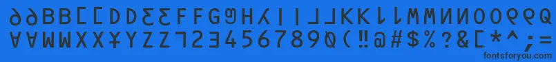 Подробнее о шрифте Orav Шрифт Orav – чёрные шрифты на синем фоне