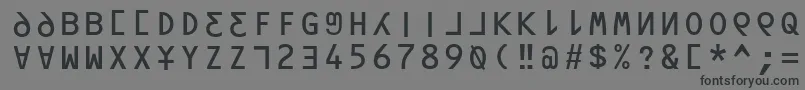 Oravフォントについての詳細 フォントOrav – 黒い文字の灰色の背景