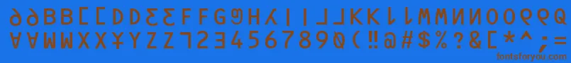 More about Orav Font Orav Font – Brown Fonts on Blue Background