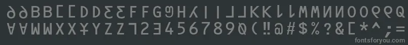 Шрифт Orav – серые шрифты на чёрном фоне