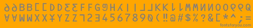 More about Orav Font Orav Font – Gray Fonts on Orange Background