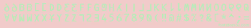 Orav Font – Green Fonts on Pink Background