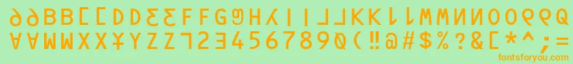 More about Orav Font Orav Font – Orange Fonts on Green Background