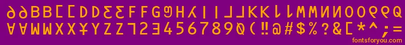Подробнее о шрифте Orav Шрифт Orav – оранжевые шрифты на фиолетовом фоне