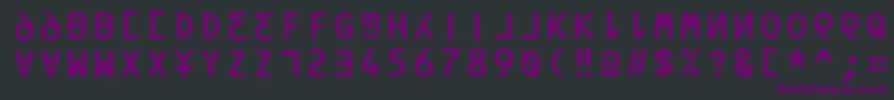 Lisätietoja Orav-fontista Orav-fontti – violetit fontit mustalla taustalla