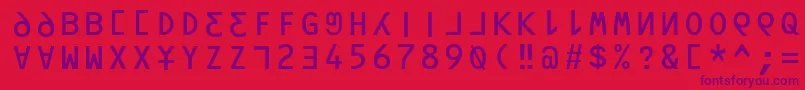 More about Orav Font Orav Font – Purple Fonts on Red Background