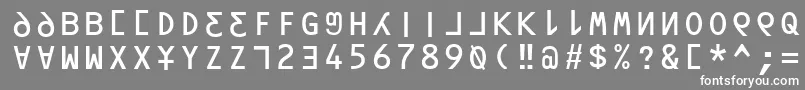 フォントOrav – 灰色の背景に白い文字