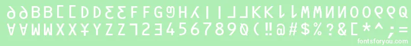 More about Orav Font Orav Font – White Fonts on Green Background