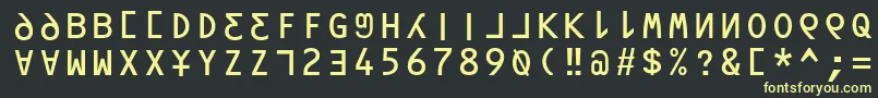 More about Orav Font Orav Font – Yellow Fonts on Black Background