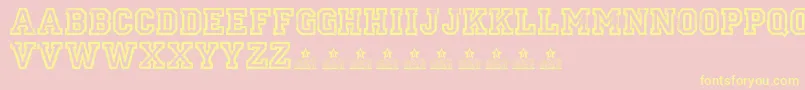 More about UniversidadPersonalUse Font UniversidadPersonalUse Font – Yellow Fonts on Pink Background