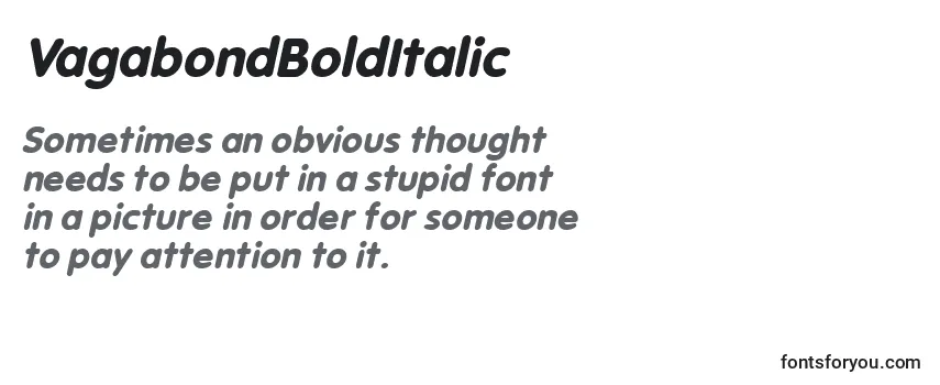 VagabondBoldItalic Font