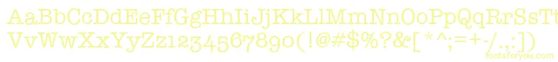 TypewriterOsfRegular Font – Yellow Fonts
