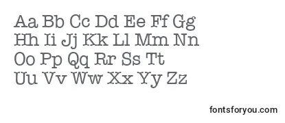 TypewriterOsfRegular Font