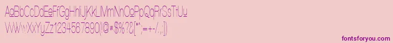 WalkwayUpperUitracondensed Font – Purple Fonts on Pink Background