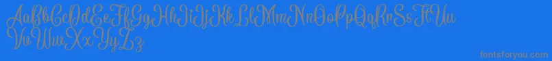 fuente BattallionScriptDemo – Fuentes Grises Sobre Fondo Azul